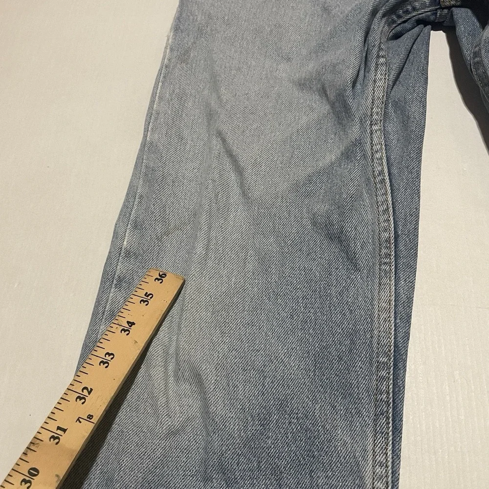 Vintage Mens Levi's 505 Light Wash Straight Leg Jeans Sz 32 X 29 Mexico Distress